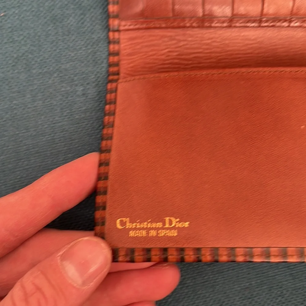 Christian Dior 90s vintage trifold wallet